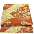 4521  Japanese Vintage Fukuro Obi Belt Kimono Fabric Silk Traditional