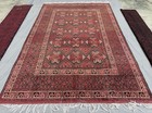 Antique Afghan Bukhara Area Rug 7x10 Hand Knotted Persian Style Oriental Carpet