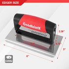 Goldblatt Concrete Hand Tool Edger  6  X 3  1 4 r  Groover  6  X 3  1 2 w 1 2 d 