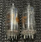 Lot Of 2 Rca 12au7 Nos Nib Tubes Clear Top Mica Side Getter Rare Vintage Vacuum