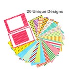20 Sheets Creative Film Border Sticker-fuji Mini 9 8 7s 25 50s 90 7-pastel Color
