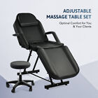Vonluce Adjustable Massage Table Chair W Stool Beauty Salon Bed  Facial Tattoo