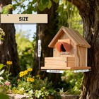 Hanging Bird House Outside Cedar Wooden Bird House To Paint Finch Bluebird