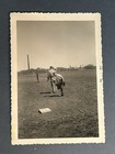 Vintage Photo Boys Baseball Glove Bases Field Factory Smokestack 1956
