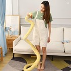 120 Inch High Simulation Extra Long Snake  Soft Plush Toy  Snake Yellow 