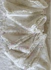  Rachel Ashwell Shabby Chic Couture Lavender Roseblossom Teal Ruffle Napkins S 4
