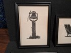 Framed Silhouette Pictures Set Of 4 Vintage Country Cottagecore Grt Cond 