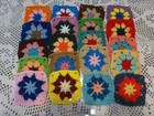 Xx    20-3-1 2  Star Granny Squares Blocks 4 Afghan  Afghans  assorted