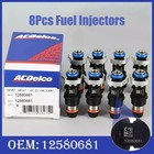 8 Set Acdelco 12580681 Fuel Injector 217-1621 2004-10 Chevy Gmc 5 3 6 0 6 2