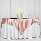 Mauve Satin 72x72  Square Table Overlay Wedding Party Catering Decorations