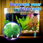 10pcs Artificial Aquarium Plants Green Fish Tank Decor Lifelike Plastic Grass