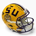 Sam Leavitt Autographed Lsu Tigers Full Size Speed Helmet Jsa Gold