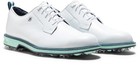 Footjoy Dryjoys Premiere Series Field Golf Shoes - White aqua Blue blems  54557