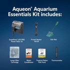 Aqueon Aquarium Essential Kit 10 20 29gls Filter  Cartridge  Heather  Food  Etc