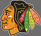 Wall Decal Chicago Blackhawks Logo - Nhl Decor Vinyl Art Mural Sport Sticker