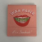 Rare  Feature Modern Wax Paper Restaurant Los Angeles Ca Matchbook Frogtown