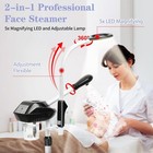 Professional Facial Steamer W  5x Magnifying Lamp Spa Ozone Steamer On Wheels