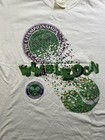 Vintage Wimbledon Shirt Mens Large White Tennis Championships Mosaic Tee 90s