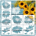 Large Flower Stencils Painting On Wood Reusable Floral Wall Stencil Templates   