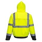 Portwest Us364 Hi Vis Premium 2-in-1 Bomber Hooded Waterproof Safety Jacket Ansi
