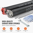 Garage Door Torsion Springs Pair Of 0 207 X 2 X 22inch With Winding Bars