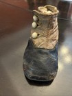Victorian Era Antique Leather Baby Button-up Shoe Boots Toddler Kids 
