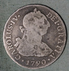 Peru 1790  Ij Me Lima  2 Reales  spanish Colonial Silver Coin   Carolus Iiii