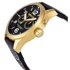 Invicta Specialty Military Black Dial Black Leather Men s Watch 10491