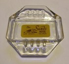 Vintage The Sands Hotel Las Vegas Nevada Glass Ashtray Nice  