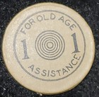 Oklahoma 1 Mil Sales Tax Token Old Age Assistance Great Depression 1935 To 1950