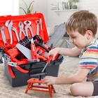55pcs Kid Tool Set Pretend Play Toddler Tool Toy Costume  tool Box Drill Tools
