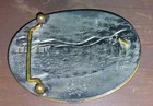 Set Of 3  Buckles Tony Lama Horse Trophy Belt German Silver Leather Vtg 80s 70s