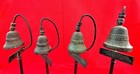 4 Vintage Bronzed El Camino Real Mission Bell Guidepost Marker Souvenirs