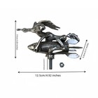 Bemkwg Coyote Trucks Hood Ornament Cartoon Vintage Car Coyote  Silver 