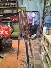 Surveyor s Tripod Antique Wooden Transit Stand Brass Hardware