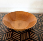 Vintage Bob Stocksdale Prima Vera Wood Turned Bowl 8 5x2 25  Signed