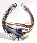David Goldhagen Art Glass Sculpture Signed