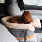 1x Dog Booster Seat Pet Cat Car Seat Puppy Console Suv Secure Safety Travel Seat