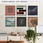 Gallery Aluminum 12 5x12 5 Inch Album Cover Frame  6pk   Black  65506 
