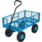 880 Lbs Garden Carts Heavy-duty Yard Mesh Wagon Cart Steel Lawn Utility Cart
