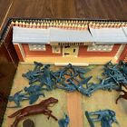 Vintage Louis Marx Fort Apache Carry All Playset 60   s Cowboys And Indians