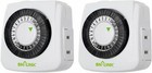 Bn-link Indoor 24-hour Plug In Mechanical Timer Outlet Daily Use 2 Prong 2 Pack