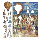 Wooden Jigsaw Puzzle For Adults By Foxsmartbox - 210 Pieces - The Balloon