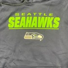 Nfl Team Apparel Men s Large Blue Seattle Seahawks Logo Pullover Fleece Hoodie