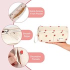 Pencil Case Corduroy Triangle Makeup Bag Kawaii Pen Bag Pouch Holder Box Office