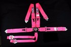 Rjs Racing Sfi 16 1 6 Point Hans Cam Lock Roll Bar Snap In Belt Hot Pink