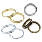 Silver Gold Open Double Split Jump Rings Connectors Findings 4 5 6 8 10mm 12mm