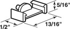Prime-line L 5839 Clear Plastic Window Grid Retainer Clips 13 16 In  