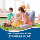 Kids  Train   City Rug - Non-slip  Washable  Race Car Track Play Mat For Boys  