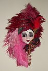 Unique Creations Lady Face Mask Wall Art Wall Hanging - New In Box